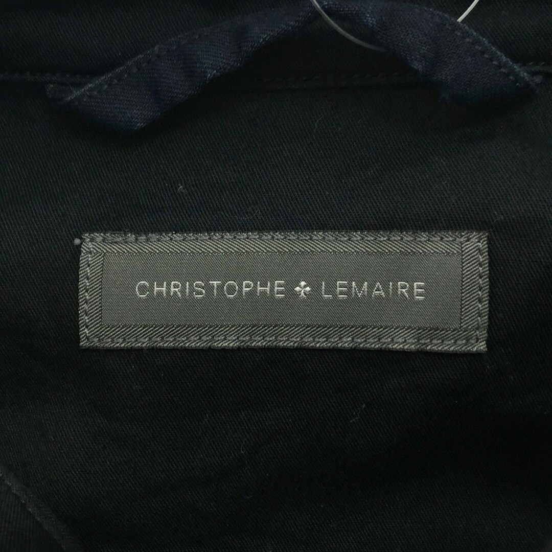 CHRISTOPHE LEMAIRE(クリストフルメール)のCHRISTOPHE LEMAIRE クリストフルメール コットンシャツ ネイビー 46 メンズのトップス(シャツ)の商品写真