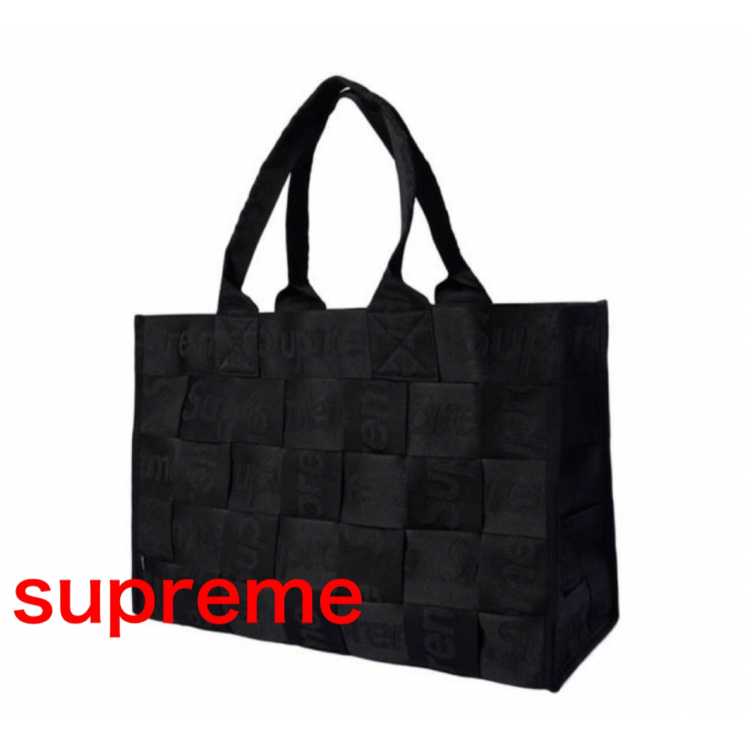 カラーブラックsupreme  シュプリーム　トートバック　メンズ　未使用