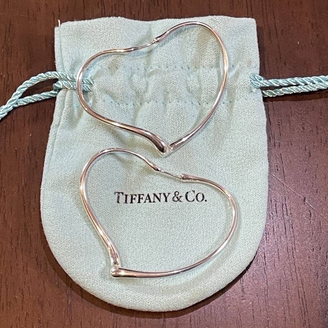 Tiffany & Co.(ティファニー)のTiffany オープンハート フープピアス Ag925 レディースのアクセサリー(ピアス)の商品写真