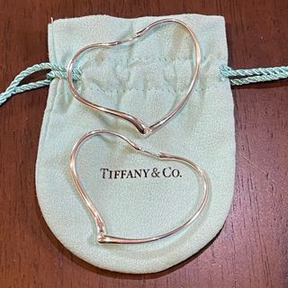 ティファニー(Tiffany & Co.)のTiffany オープンハート フープピアス Ag925(ピアス)