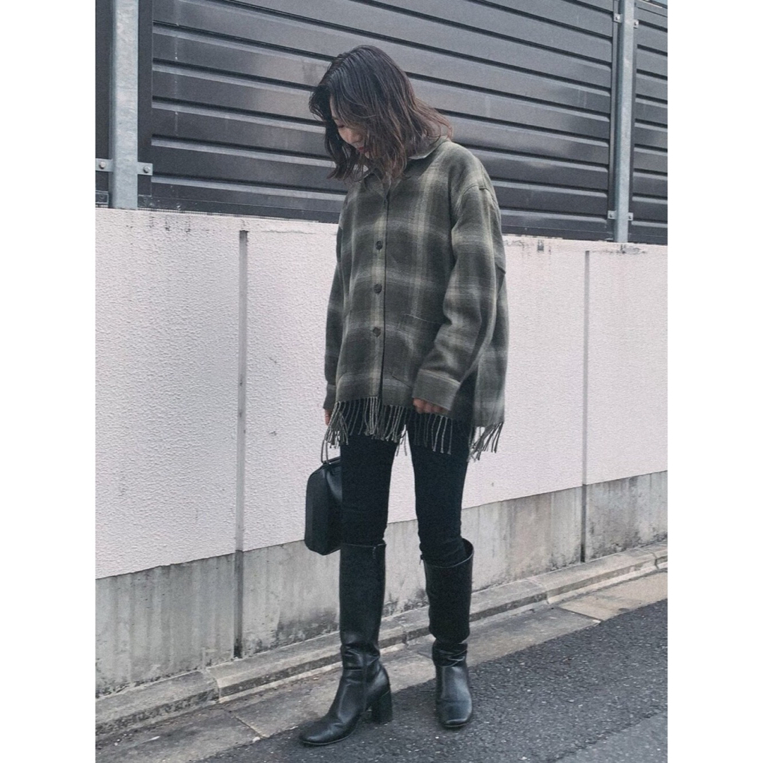 moussy(マウジー)のmoussyマウジーFRINGE OMBRE CHECK SHIRTSシャツ レディースのトップス(シャツ/ブラウス(長袖/七分))の商品写真