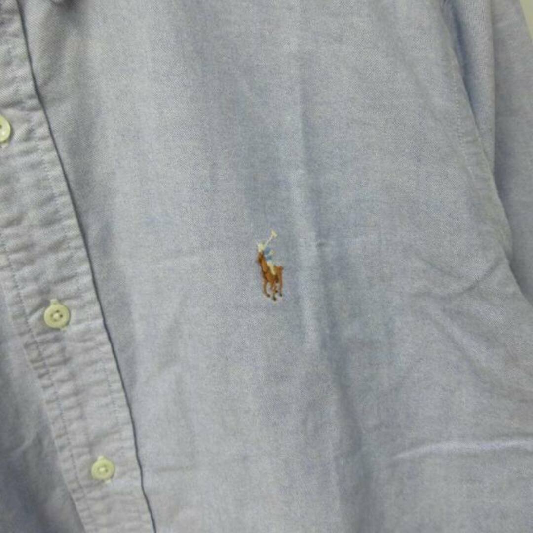 POLO RALPH LAUREN(ポロラルフローレン)のポロ バイ ラルフローレン ボタンダウンシャツ 長袖 青 約L～XL ■GY31 メンズのトップス(シャツ)の商品写真