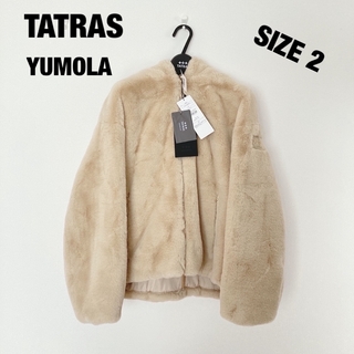 タトラス(TATRAS)の新品 TATRAS YUMOLA 2 ベージュ ファー コート フード(毛皮/ファーコート)