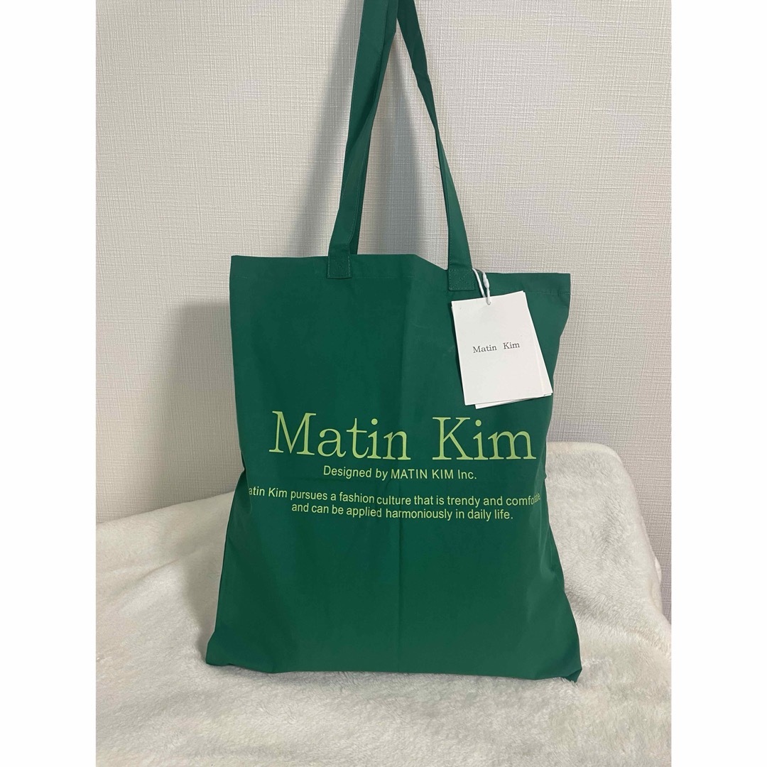 Matin Kim  マーティンキム　トートバッグ　緑　グリーン レディースのバッグ(トートバッグ)の商品写真