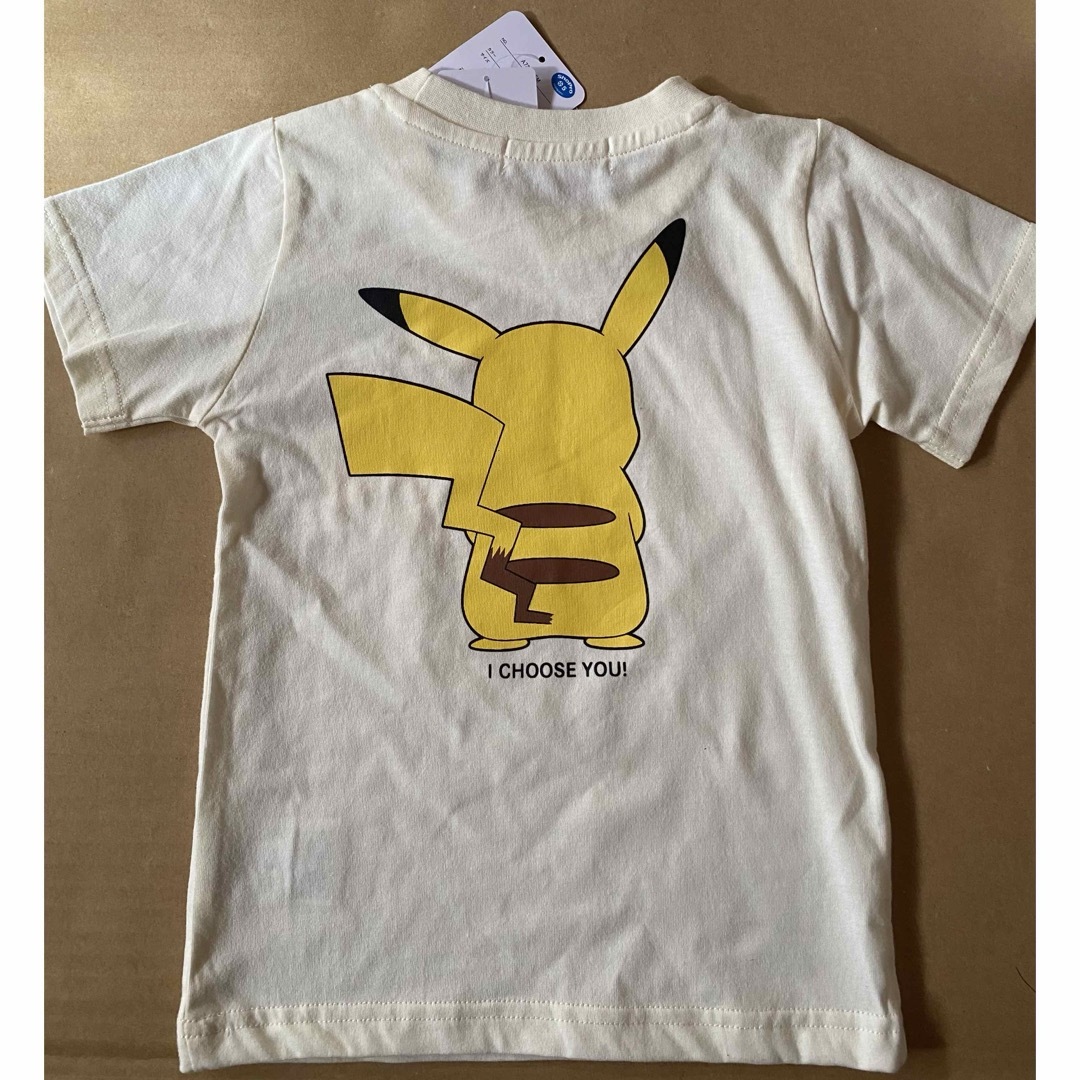 新品未使用☆ポケモン☆トップス☆Tシャツ☆半袖☆ピカチュウ☆100cm☆しまむら キッズ/ベビー/マタニティのキッズ服男の子用(90cm~)(Tシャツ/カットソー)の商品写真