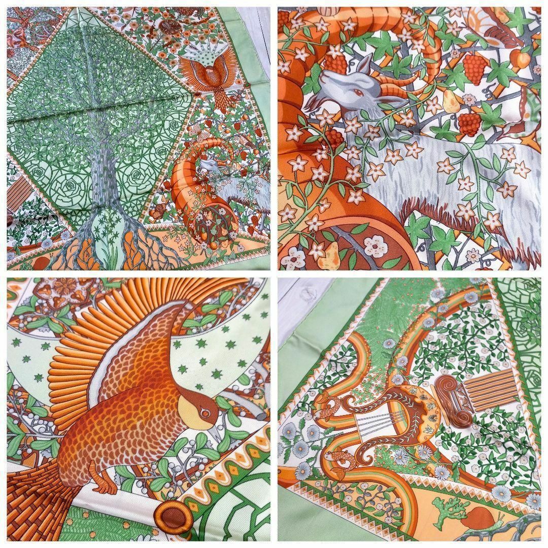 ✨極美品✨ HERMES エルメス 世界の中心軸 スカーフ カレ ✨極美品✨ HERMES エルメス 世界の中心軸 スカーフ カレ