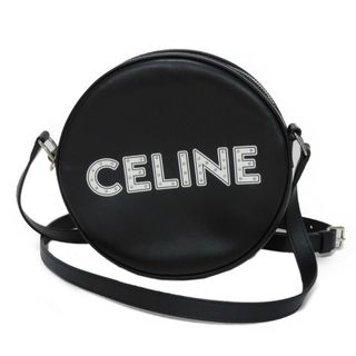 セリーヌ(celine)のCELINE セリーヌ ラウンド ミニ バッグ ザ ダンシング キッド ブラック ホワイト カーフ ポップアップ限定 ロゴ スタッズ ショルダーバッグ 195883DDJ.38SI(ショルダーバッグ)