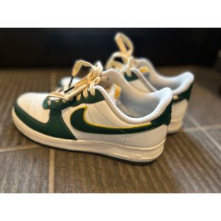 ナイキ(NIKE)の¥B様、NIKE エアフォース１ホワイト/グリーン/イエロー 25センチ(スニーカー)