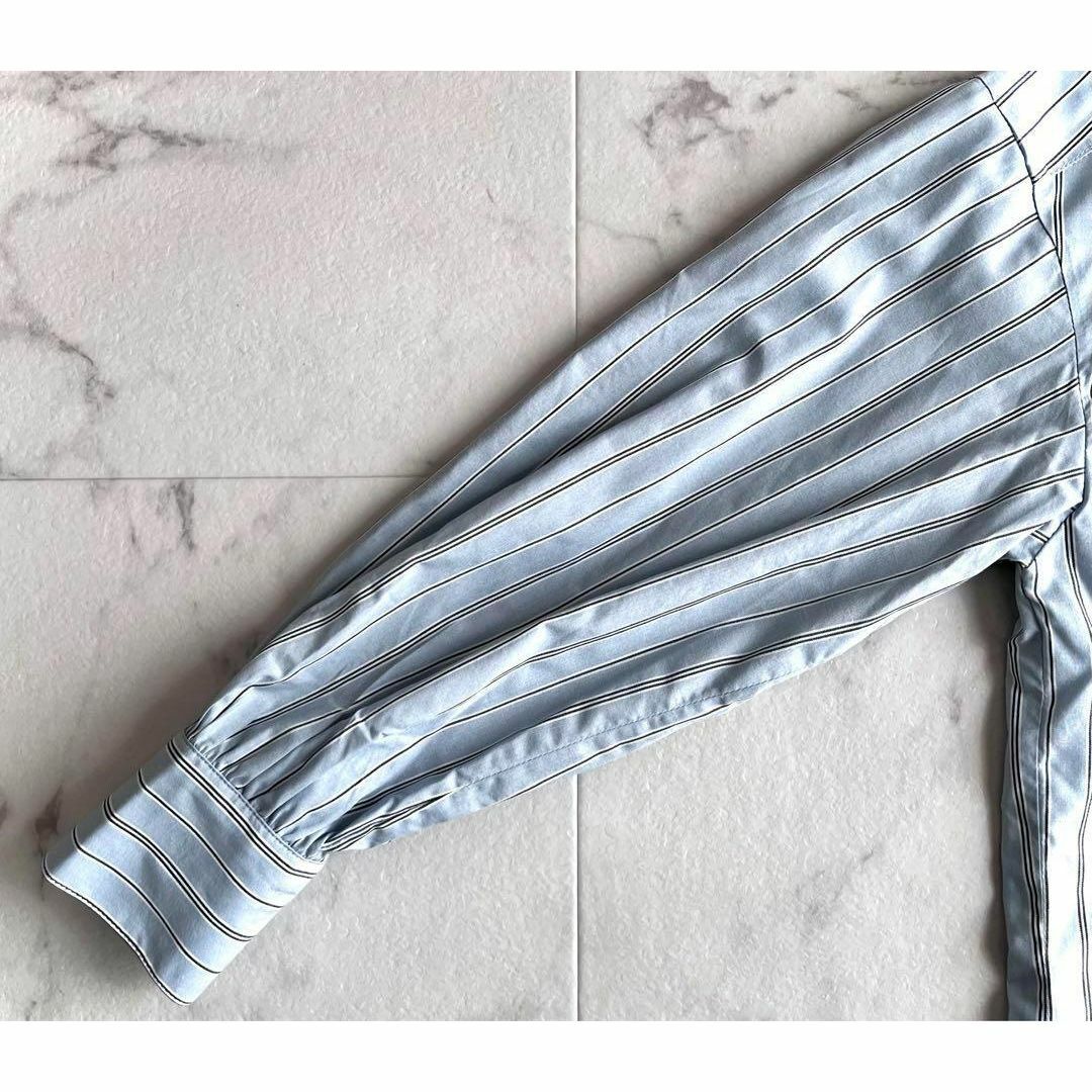 UNTITLED(アンタイトル)のアンタイトルUNTITLED  ストライプ柄 レギュラーカラーシャツ レディースのトップス(シャツ/ブラウス(長袖/七分))の商品写真