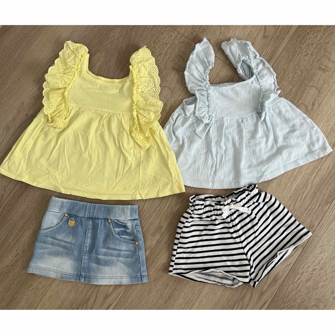 ZARA(ザラ)のZARA Radyショートパンツ ミニスカート タンクトップ レース キッズ/ベビー/マタニティのキッズ服女の子用(90cm~)(スカート)の商品写真