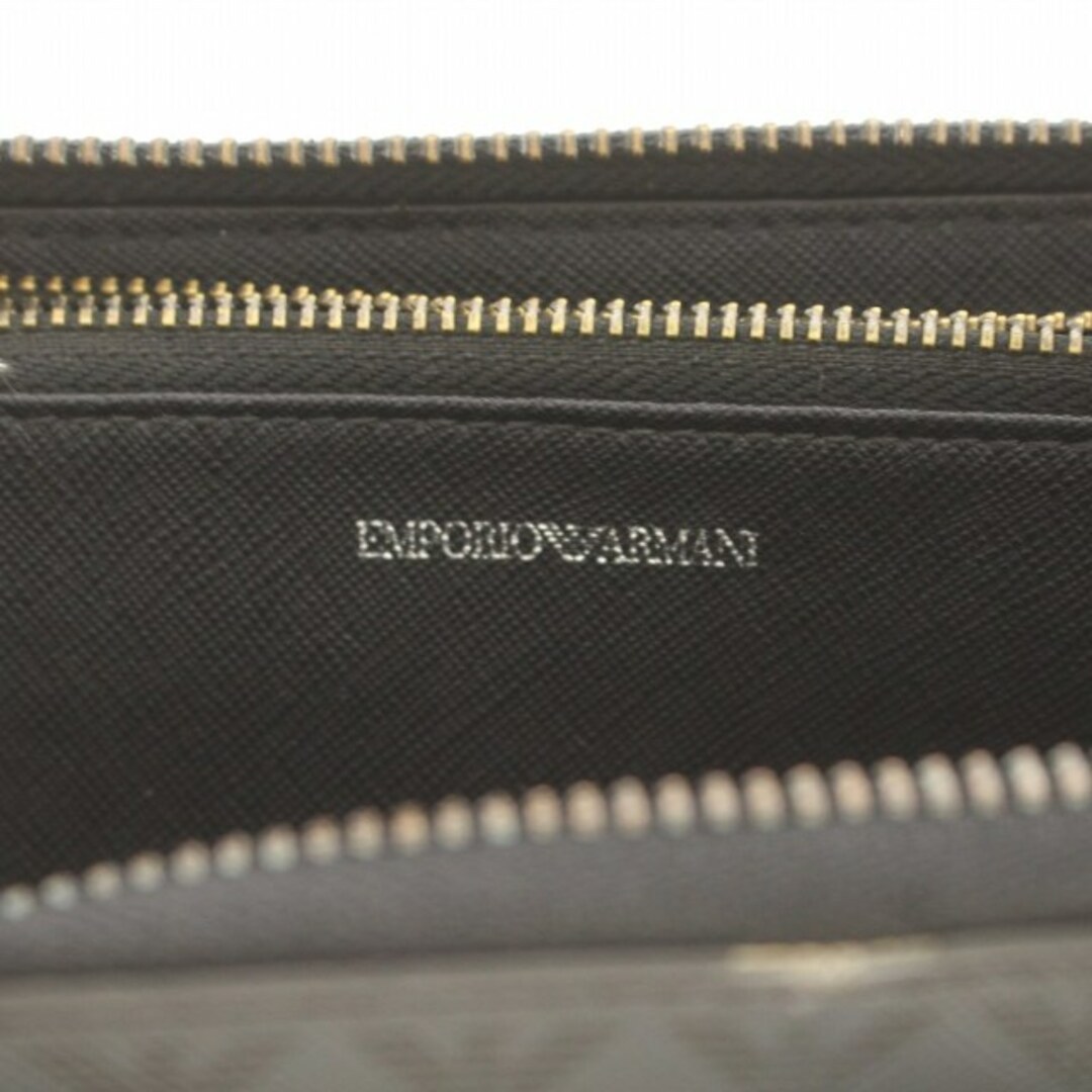 Emporio Armani(エンポリオアルマーニ)のエンポリオアルマーニ 長財布 ラウンドファスナー イーグル 総柄 PVC グレー メンズのファッション小物(長財布)の商品写真