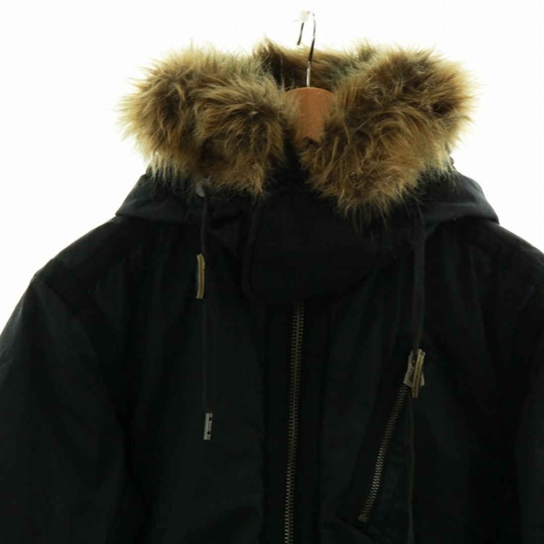DIESEL(ディーゼル)のDIESEL ヴィンテージ ミリタリージャケット 中綿 ミドル 長袖 M 黒 メンズのジャケット/アウター(その他)の商品写真