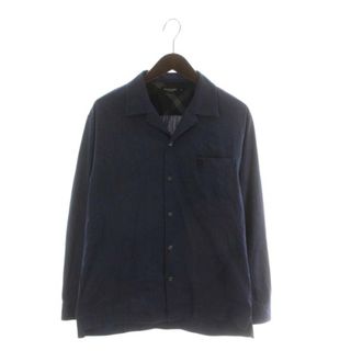 ブラックレーベルクレストブリッジ(BLACK LABEL CRESTBRIDGE)のブラックレーベルクレストブリッジ シャツ 長袖 無地 ロゴ 刺繍 M 紺(シャツ)