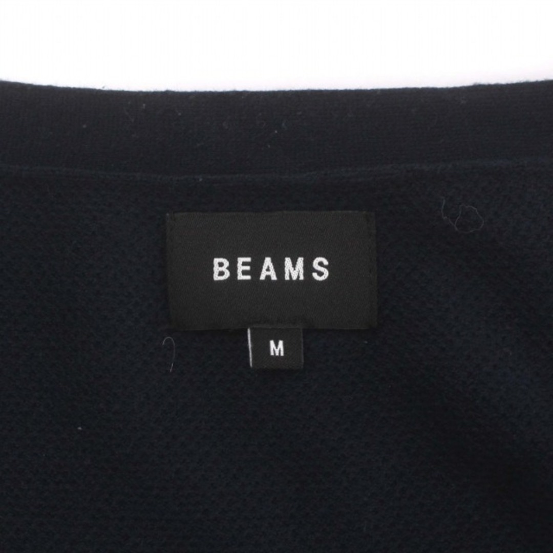 BEAMS(ビームス)のビームス BEAMS カーディガン ニット 長袖 薄手 ロング M 紺 ネイビー メンズのトップス(カーディガン)の商品写真