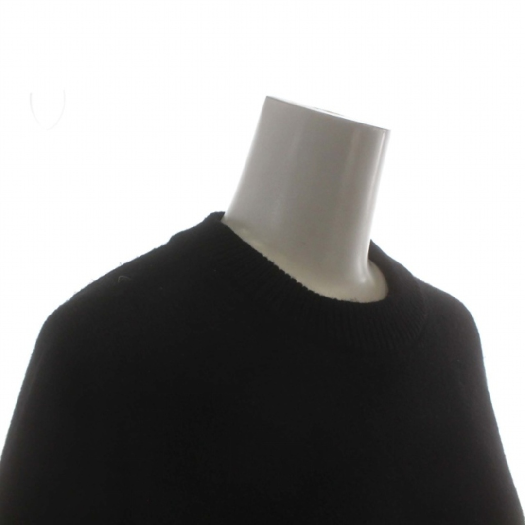 PLST(プラステ)のPLST 22AW メリノウール ミドルゲージ ニット セーター 長袖 S 黒 レディースのトップス(ニット/セーター)の商品写真
