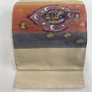 袋帯 美品 秀品 お太鼓柄 正絹 【中古】(帯)