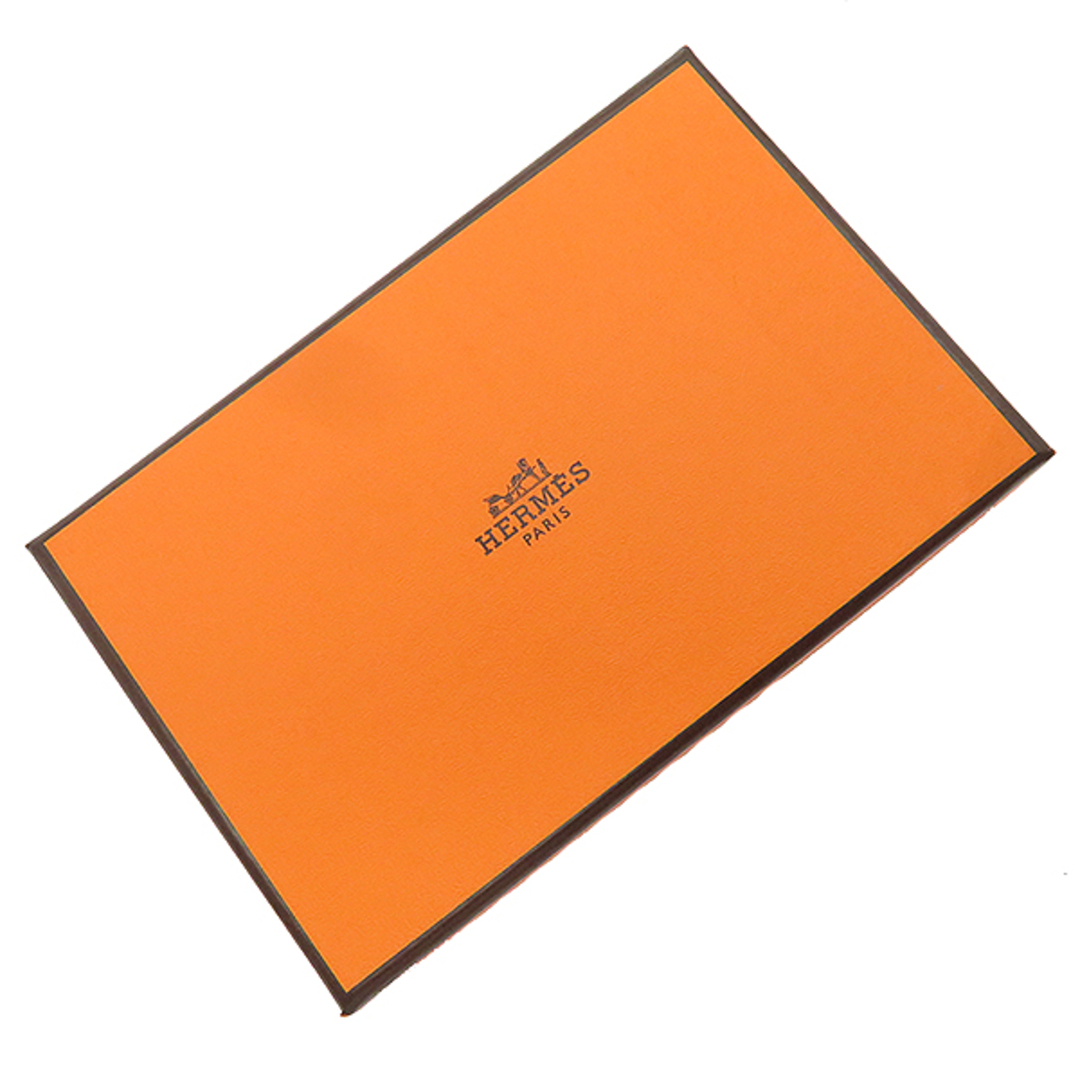 Hermes(エルメス)のエルメス HERMES カードケース カルヴィ デュオ ヴォーエプソン ゴールド シルバー金具 新品 未使用  B刻印（2023年製） 【箱】【中古】 レディースのファッション小物(名刺入れ/定期入れ)の商品写真