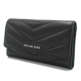 Michael Kors - マイケルコース 三つ折り長財布  35R4STVF9V BLACK