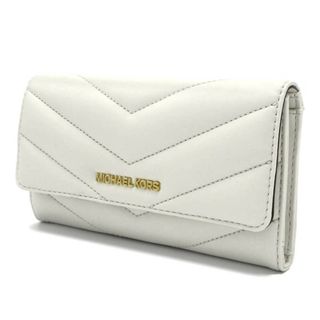 マイケルコース(Michael Kors)のマイケルコース 三つ折り長財布 35R4GTVF9V LT CREAM(財布)