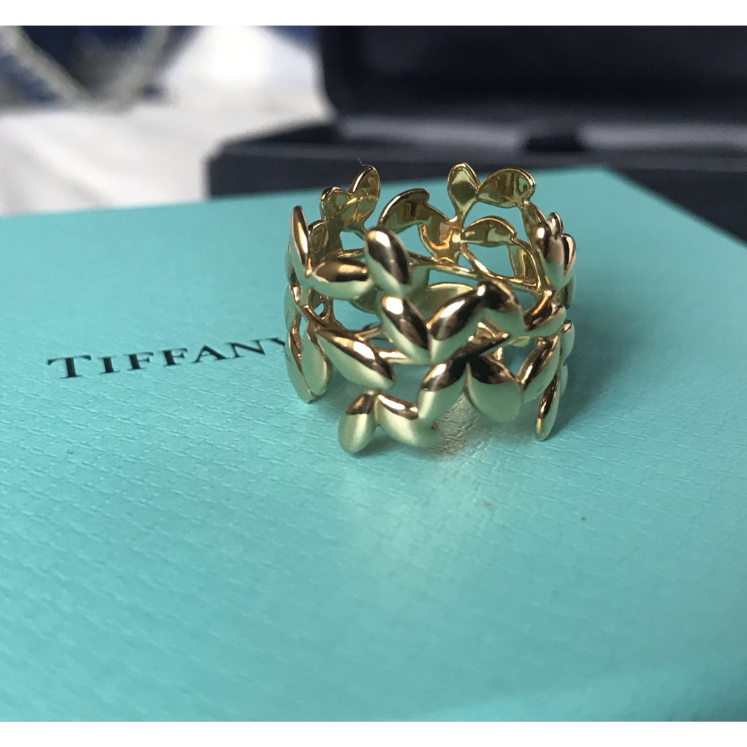 Tiffany & Co. - ティファニー オリーブリーフバンドリングの Tiffany & Co. - ティファニー オリーブリーフバンドリングの