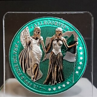 ブルーグリーン・アレゴリーズコイン (シルバープルーフ) 100枚限定品 ドイツ(貨幣)