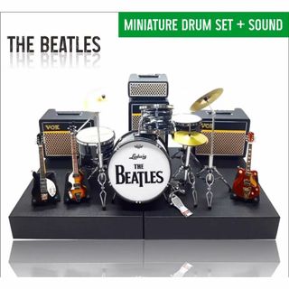 BEATLESビートルズミニチュアドラムギターアンプ10ｃｍミニチュア楽器2(模型/プラモデル)