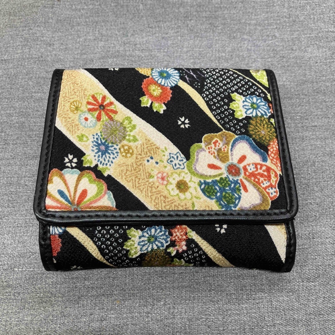 【Nさ1404】 花鳥風月 財布 レディース 和風 着物 カード入れ 花柄  レディースのファッション小物(財布)の商品写真