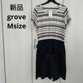 グローブ(grove)の新品☆grove ワンピース Mサイズ(ひざ丈ワンピース)