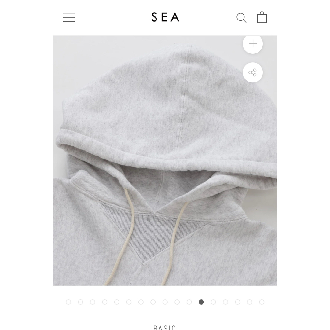 SEA(シー)のSEA SEAVALLEY MOUNTAIN CLUB  フーディー　ネイビー レディースのトップス(トレーナー/スウェット)の商品写真