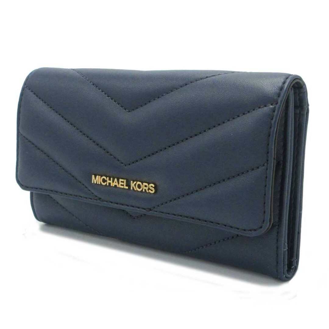 Michael Kors(マイケルコース)のマイケルコース 三つ折り長財布 35R4GTVF9V NAVY レディースのファッション小物(財布)の商品写真