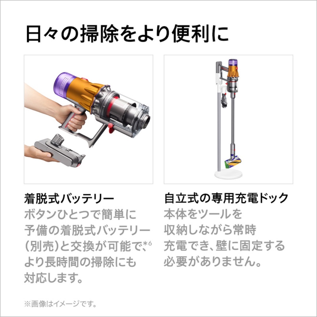 Dyson(ダイソン)のDyson V12s Detect Slim Submarine SV46SU スマホ/家電/カメラの生活家電(掃除機)の商品写真