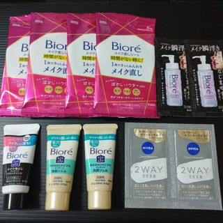 ビオレ(Biore)のビオレ　サンプル　試供品　洗顔ジェル　メイク落とし　シート　ブラックジェル(クレンジング/メイク落とし)