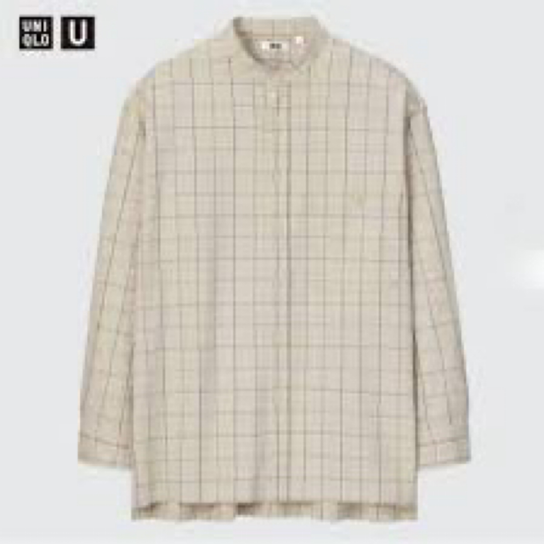 UNIQLO(ユニクロ)の新品未使用　定価3990円　UNIQLO U フランネルオーバーサイズスタンド メンズのトップス(シャツ)の商品写真