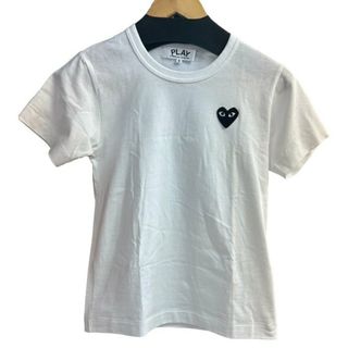 PLAY COMME des GARCONS プレイ コムデギャルソン Tシャツ AZ-T063 S レディース トップス ホワイト 夏 ワンポイント ハート 中古 W４