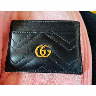 グッチ(Gucci)のGUCCI カードケース　ブラック(パスケース/IDカードホルダー)