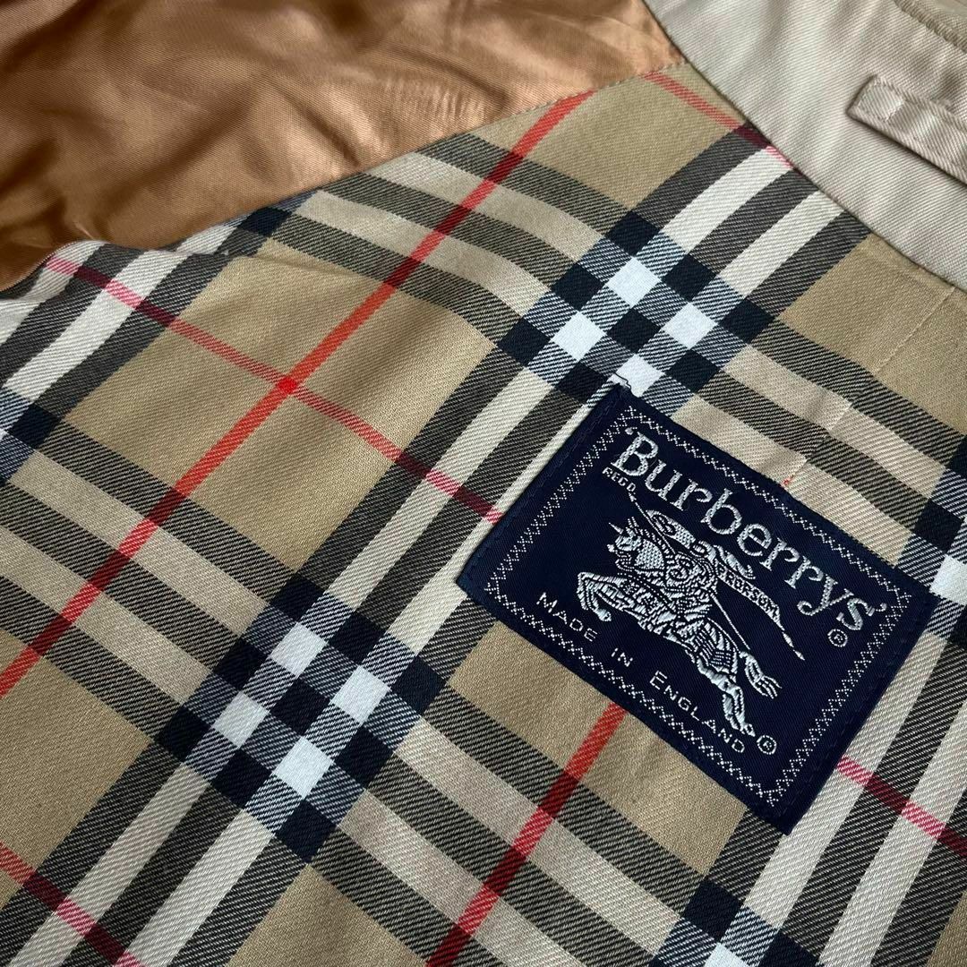 BURBERRY(バーバリー)のバーバリー　80's　レディース　ステンカラーコート　ベルト付き　ベージュ レディースのジャケット/アウター(トレンチコート)の商品写真