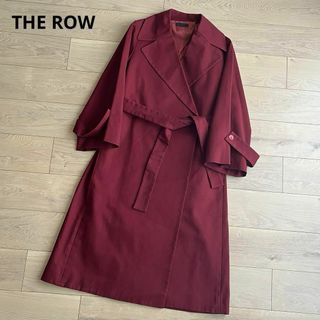 THE ROW - ザ ロウ　ワイドスリーブトレンチコート　ボルドー系　ベルト付き　ロング丈　XS