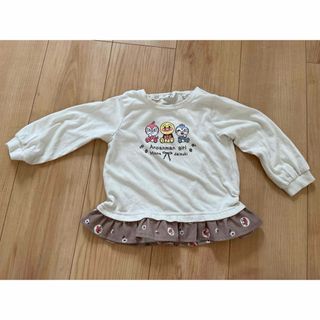 アンパンマン(アンパンマン)のアンパンマン トップス フリル カットソー tシャツ ロンT 90 girl(Tシャツ/カットソー)