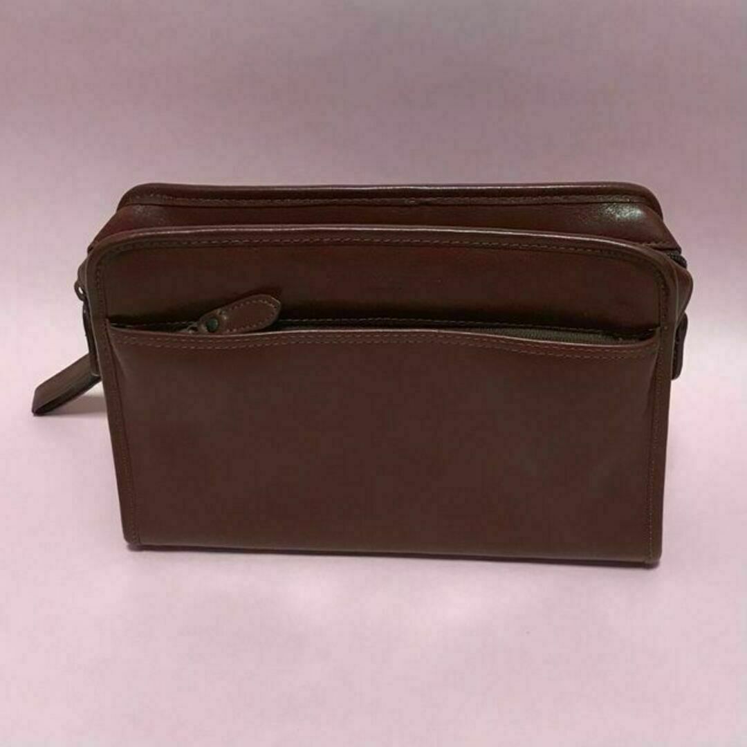 ★STEFANOBIANCHI★セカンドバッグ 牛革 ブラウン クラッチバッグ メンズのバッグ(セカンドバッグ/クラッチバッグ)の商品写真
