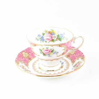 ロイヤルアルバート(ROYAL ALBERT)の美品 ROYAL ALBERT ロイヤルアルバート レディーカーライル ティーカップ＆ソーサー 紅茶 英国 イギリス SU5467A1 (グラス/カップ)