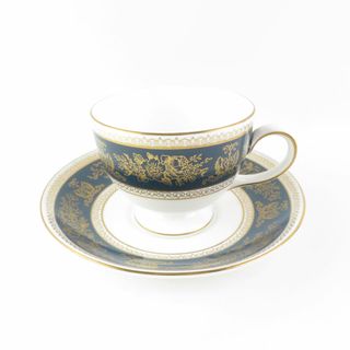 ウェッジウッド(WEDGWOOD)の美品 WEDGWOOD ウェッジウッド コロンビア ブルー＆ゴールド ティーカップ＆ソーサー リー 希少 レア SY8160A3 (グラス/カップ)