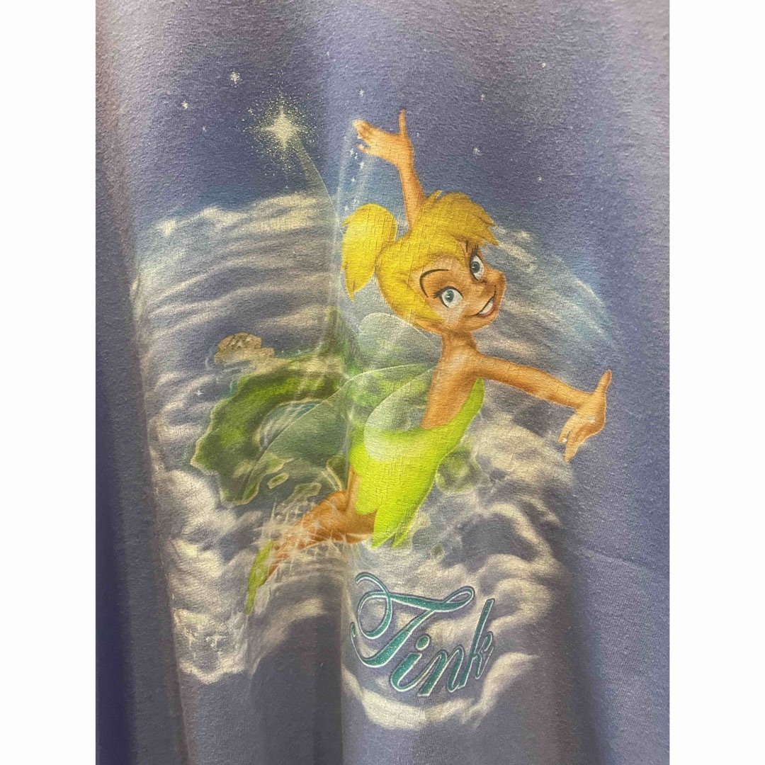 古着　ヴィンテージ　Tシャツ　Disney ディズニー　ティンカーベル　パステル レディースのトップス(Tシャツ(半袖/袖なし))の商品写真