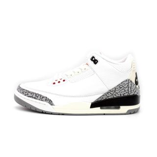 ナイキ(NIKE)のナイキ NIKE ■ 【 AIR JORDAN 3 RETRO White Cement Reimagined DN3707 100 】 エア ジョーダン 3 レトロ ホワイト セメント リイマジント スニーカー f21639(スニーカー)