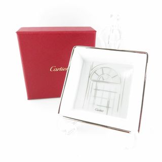 カルティエ(Cartier)の美品 Cartier カルティエ アッシュトレイ 灰皿 トレー イラスト 小物入れ ノベルティ SU5528A2 (タバコグッズ)