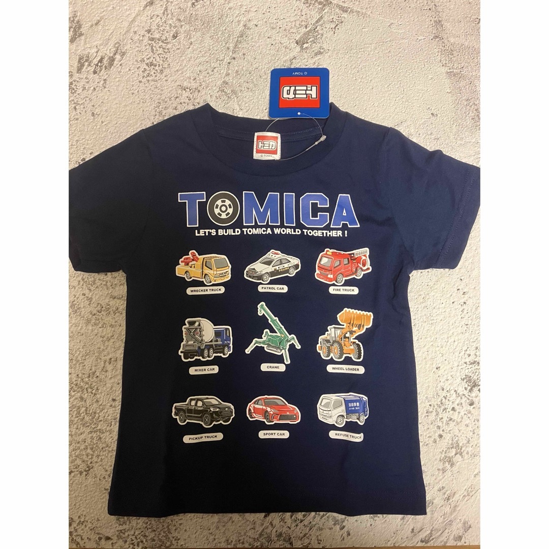 トミカシリーズ(トミカシリーズ)のトミカ　プラレール　Tシャツ　2枚セット　100センチ キッズ/ベビー/マタニティのキッズ服男の子用(90cm~)(Tシャツ/カットソー)の商品写真