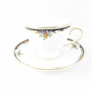 ウェッジウッド(WEDGWOOD)の美品 WEDGWOOD ウェッジウッド オズボーン ティーカップ＆ソーサー リー 金彩 花柄 フラワー SU5559B2 (グラス/カップ)