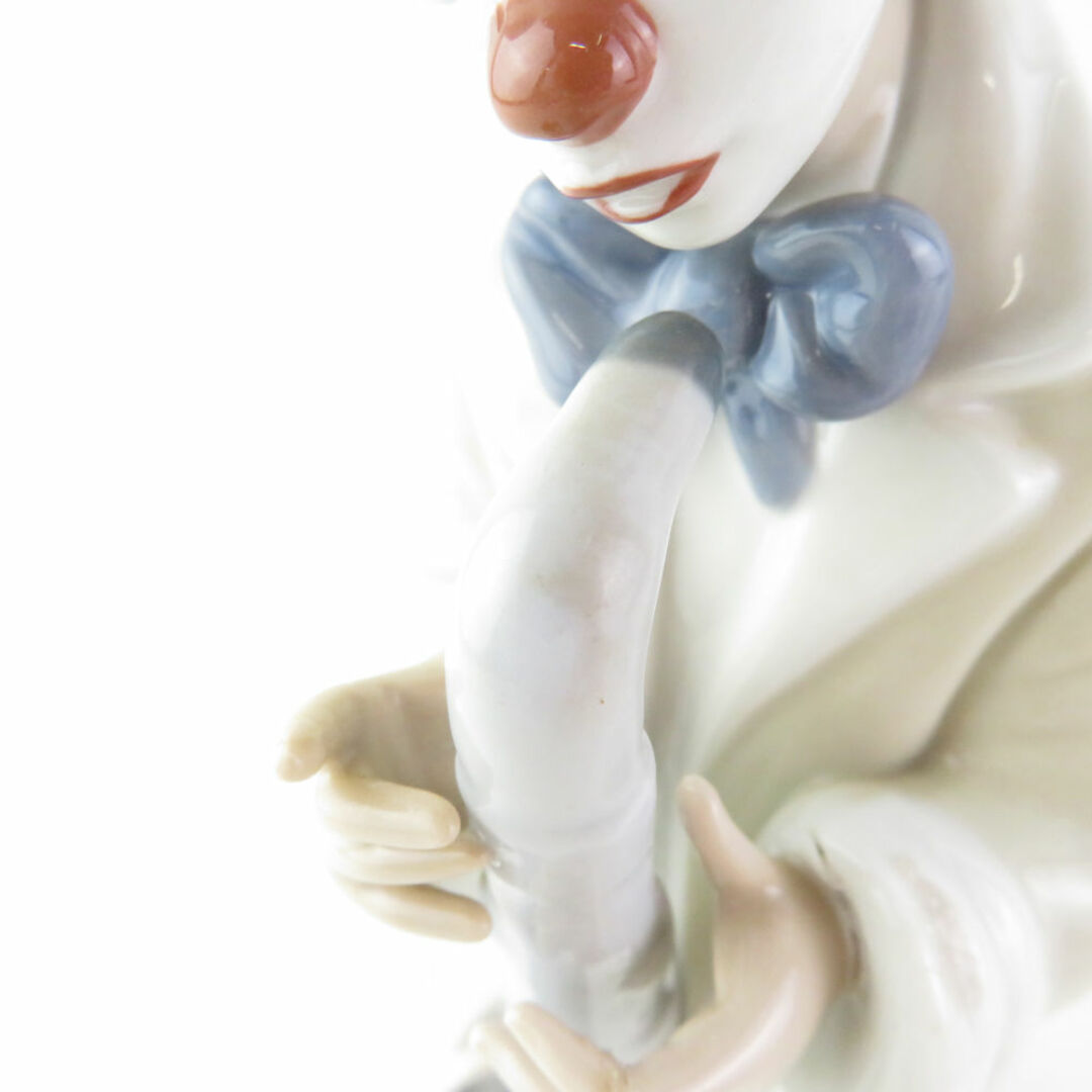 難有 LLADRO リヤドロ 5471 サックス SAD SAX CLOWN サキソフォン 少年ピエロ フィギュリン 陶磁器 楽器 置物 陶器人形 西洋 オブジェ SU5573B2  インテリア/住まい/日用品のインテリア小物(置物)の商品写真