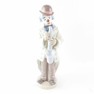 難有 LLADRO リヤドロ 5471 サックス SAD SAX CLOWN サキソフォン 少年ピエロ フィギュリン 陶磁器 楽器 置物 陶器人形 西洋 オブジェ SU5573B2 (置物)