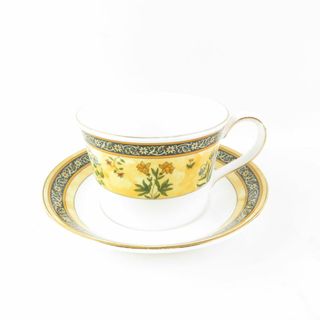 ウェッジウッド(WEDGWOOD)のWEDGWOOD ウェッジウッド インディア ティーカップ＆ソーサー デルフィ 花柄 フラワー SU5574B2 (グラス/カップ)