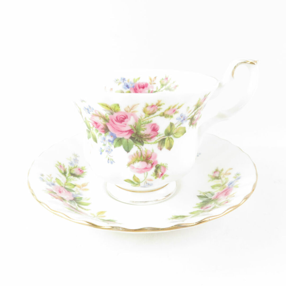 ROYAL ALBERT(ロイヤルアルバート)のROYAL ALBERT ロイヤルアルバート MOSS ROSE モスローズ カップ＆ソーサー ティー 花柄 SU5593B3  インテリア/住まい/日用品のキッチン/食器(グラス/カップ)の商品写真